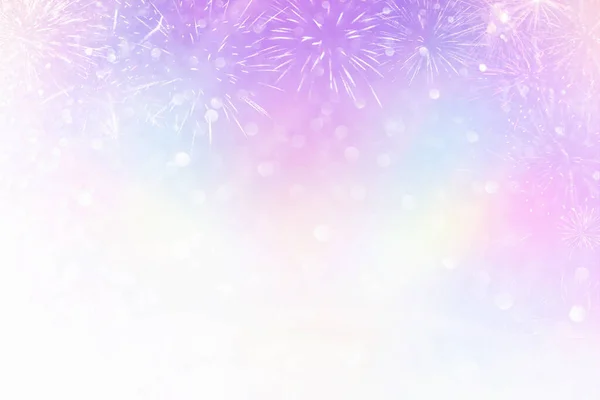 Abstract Goud Paars Goud Glitter Achtergrond Met Vuurwerk Kerstavond Juli — Stockfoto