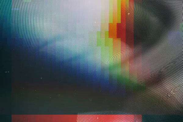 Tela Teste Glitch Textura Fundo — Fotografia de Stock