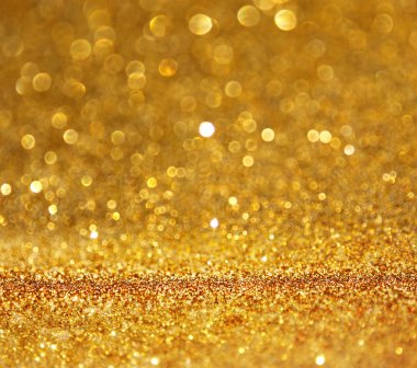 altın arka plan kopya alanı ile. gliiter bokeh ışıklar