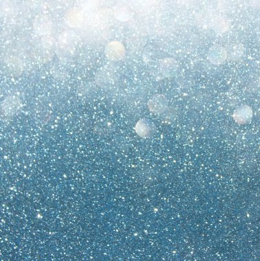 çoklu katmanlar ve renkleri mavi ve beyaz gümüş bokeh ışıklar arka plan