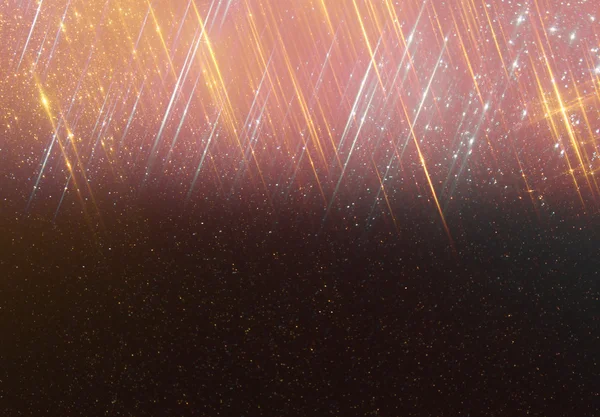 キラキラ ビンテージ ライトの背景。明るい赤と黒。デフォーカス. — ストック写真
