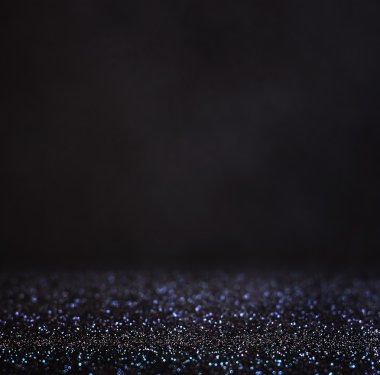 Glitter vintage ışıklar arka plan. ışık gümüş ve siyah. defocused.