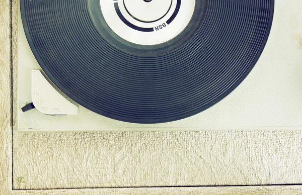 Top view of old record player. — Stock Photo, Image