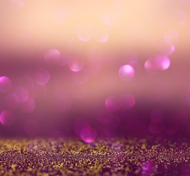 Soyut kahverengi ve mor bokeh ışıklar ve dokular bulanık. görüntü defocused