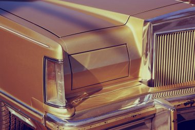 Eski model bir araba Far detay. retro tarzı fotoğraf