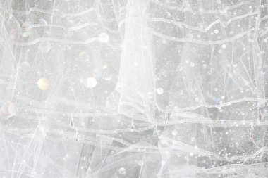 Simli kaplamalı eski tül şifon desenli arka plan. düğün kavramı