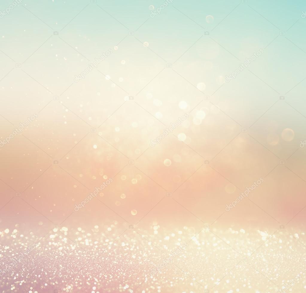 Blurred abstract background of bokeh lights and textures