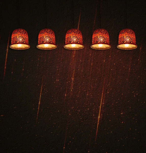 Текстурированные настенные и потолочные лампы — стоковое фото
