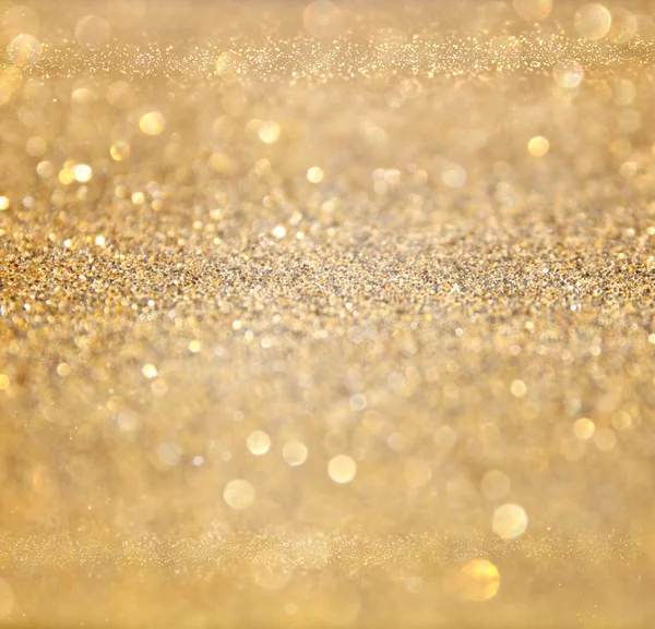 Glitter vintage luzes de fundo. fundo de ouro abstrato. desfocado — Fotografia de Stock