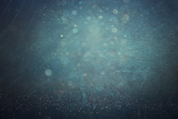 キラキラ ビンテージ ライト背景。明るいシルバーとブルー。デフォーカス. — ストック写真