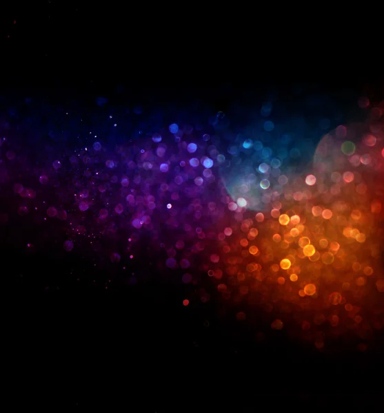 Abstract blurred photo of bokeh light burst and textures. multicolored light. — Stock Photo, Image