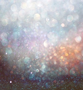 Soyut bulanık fotoğraf dokular ve bokeh ışık patlaması. çok renkli ışık.