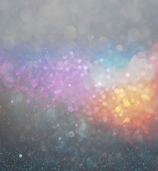 Abstraktes verschwommenes Foto von Bokeh Light Burst und Texturen. Buntes Licht. — Stockfoto