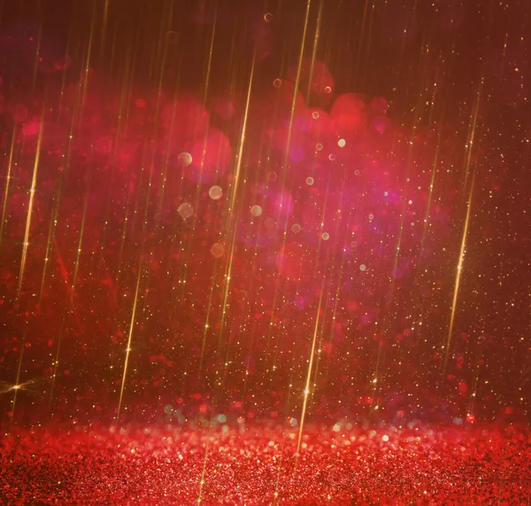Блискучий вінтажний фон вогнів. золотий, червоний і фіолетовий. дефокусований — стокове фото