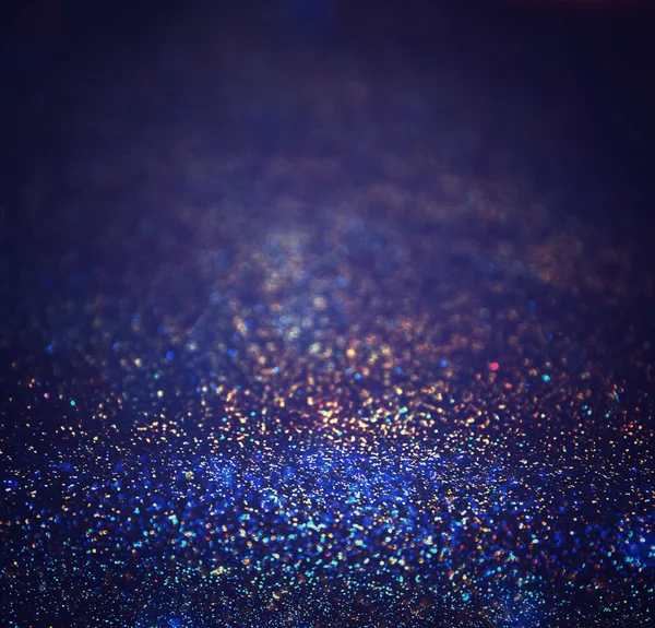 Glitter vintage lights background. light silver and black. defocused. — Stock Photo, Image