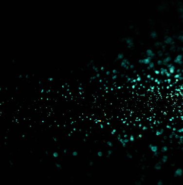 Glitter vintage ışıklar arka plan. Altın, gümüş, yeşil ve siyah. de-odaklı.