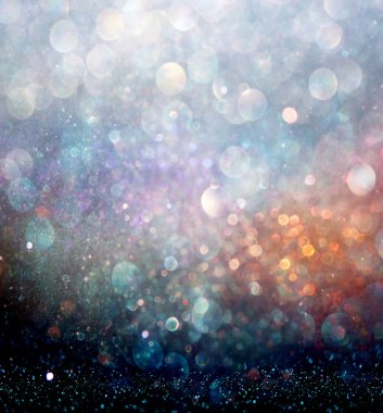 Soyut bulanık fotoğraf dokular ve bokeh ışık patlaması. çok renkli ışık.