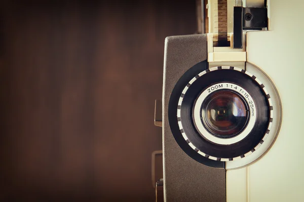 Close up of old 8mm Film Projector lens — Stock Photo, Image