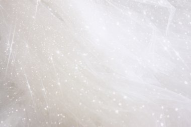 Vintage tulle chiffon texture background with glitter overlay. wedding concept clipart