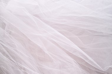 Vintage tulle chiffon texture background. wedding concept clipart