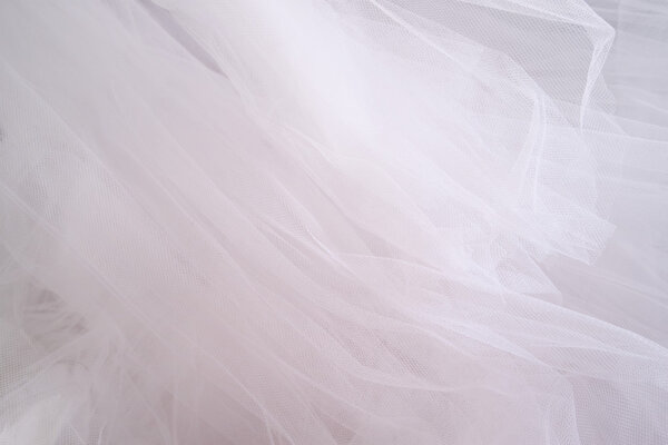 Vintage tulle chiffon texture background. wedding concept