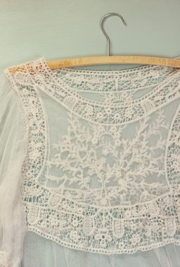 Vintage dantel üst