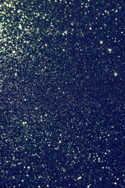 Glitter vintage ışıklar arka plan. ışık gümüş, mavi ve siyah. defocused..