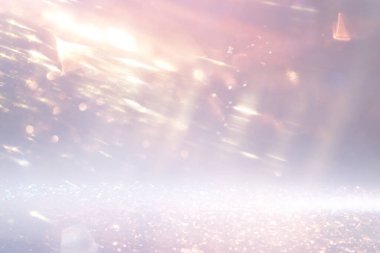 soyut glitter gümüş ve altın ışıklar arka plan. de-odaklı