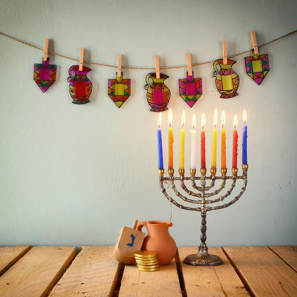 Еврейский праздник ханука — стоковое фото