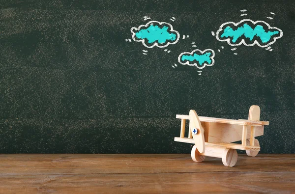 Wooden airplane toy — Stock Photo, Image