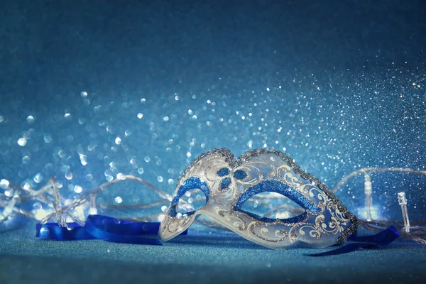 Blue female carnival mask — Stock Photo, Image