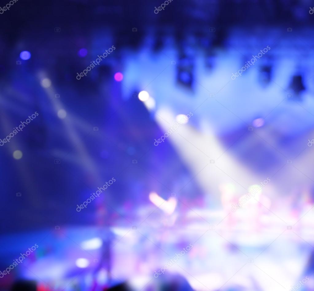 blurred stage lights