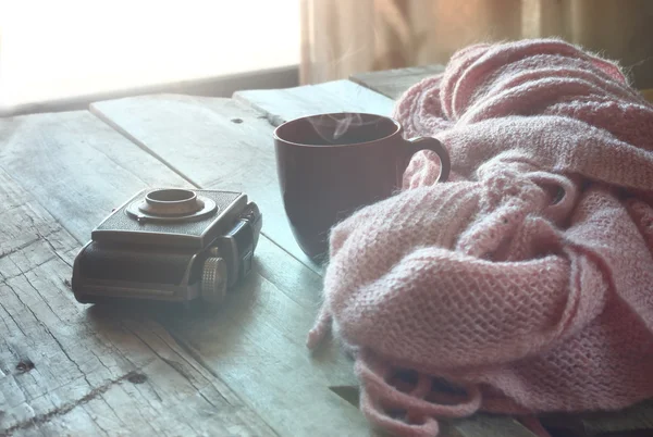 Sweter z na filiżankę herbaty — Zdjęcie stockowe