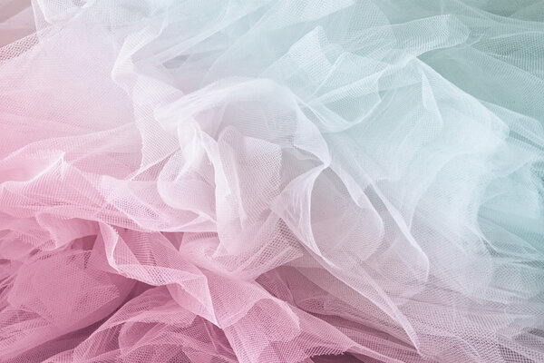 Vintage tulle chiffon texture background. wedding concept. vintage filtered and toned image.