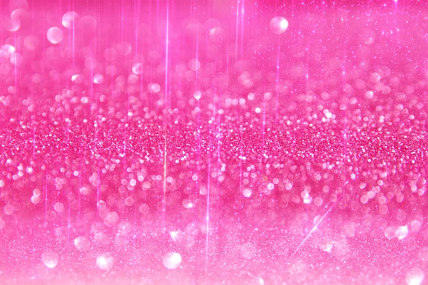 Glitter vintage lights background. light silver, and pink. defocused. — Stock Photo, Image