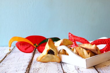 Purim kutlama (Yahudi karnaval tatil). seçici odak