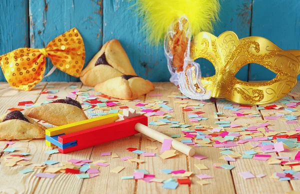 Purim celebration concept (jewish carnival holiday). selective focus — Stock Photo, Image