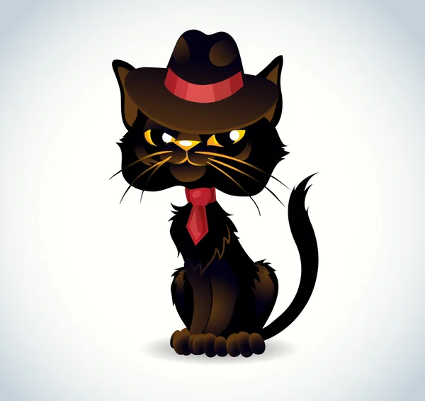 Gato Gangser. —  Vetores de Stock