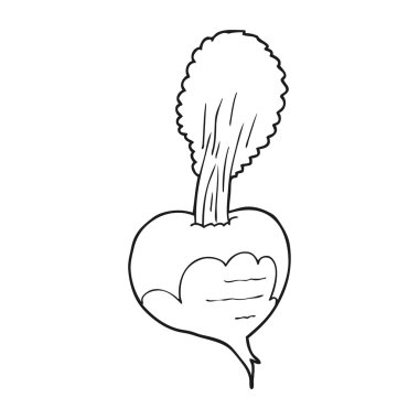 siyah beyaz çizgi film pancar