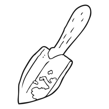 siyah beyaz çizgi film mala