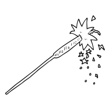 siyah beyaz çizgi film maytap