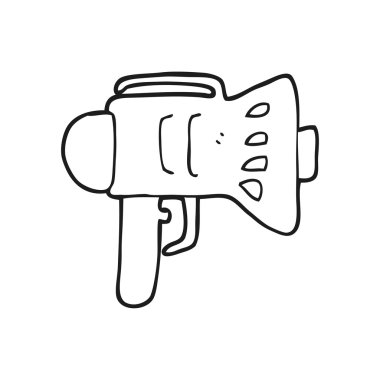 siyah beyaz çizgi film yüksek sesle hailer