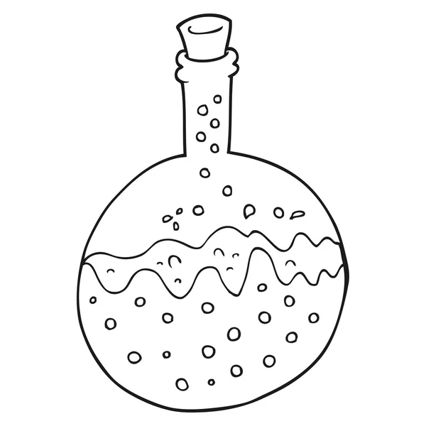 Czarno-biały rysunek chemikaliów — Wektor stockowy