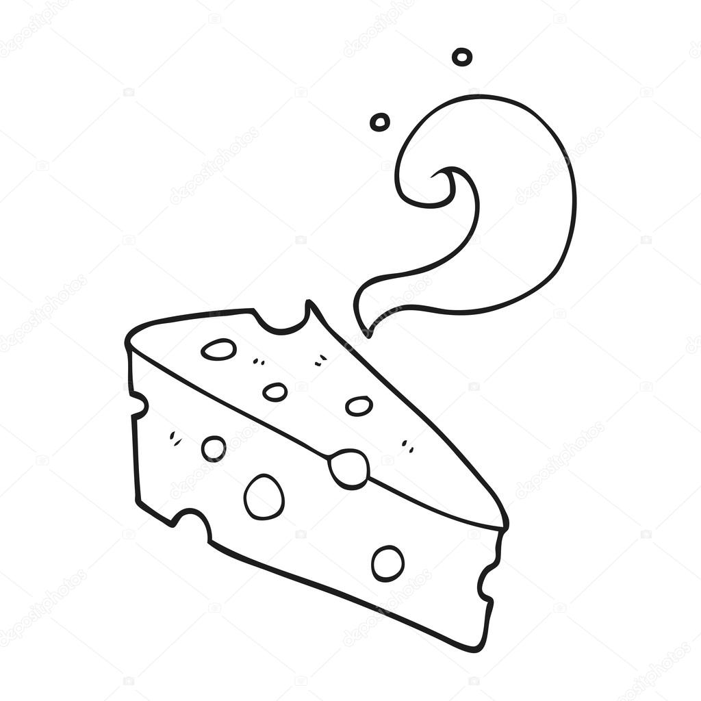 Black and white cartoon cheese Stock Vector Image by ©lineartestpilot  #101464188