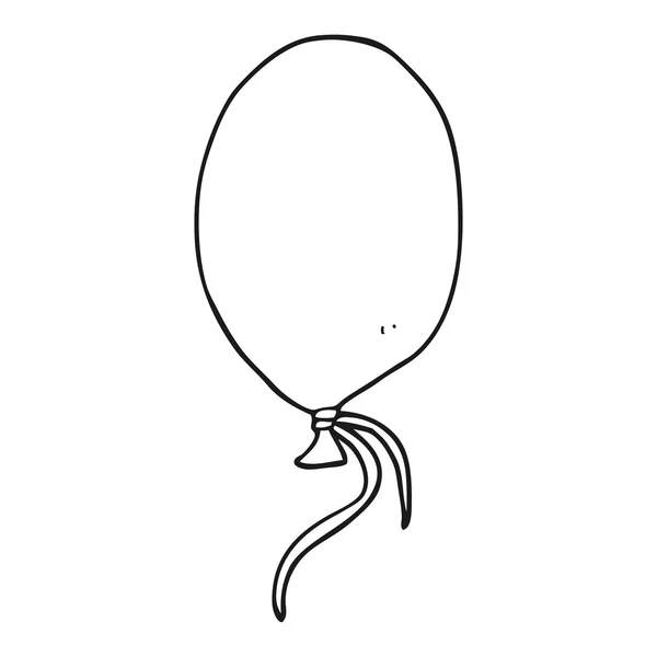 Schwarz-weißer Cartoon-Ballon — Stockvektor