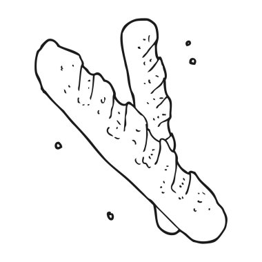 siyah beyaz çizgi film baget