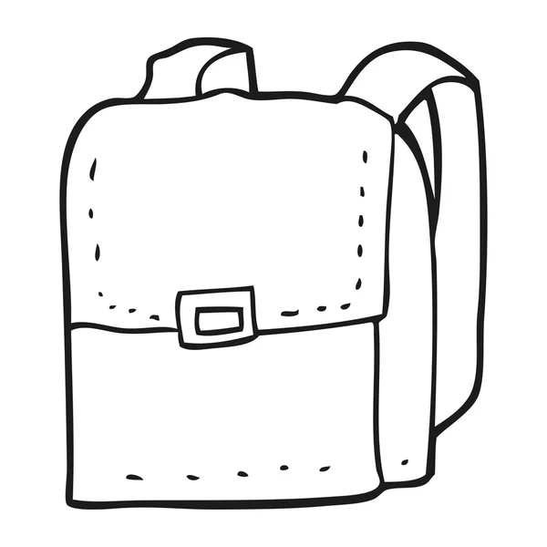 Bolsa de dibujos animados en blanco y negro — Archivo Imágenes Vectoriales