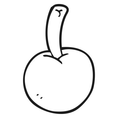 siyah beyaz çizgi film kiraz