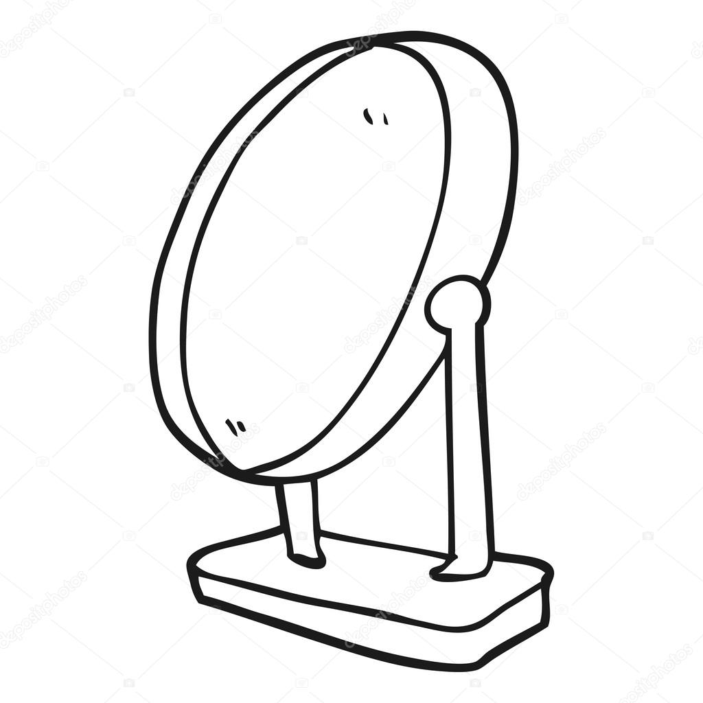 Black And White Cartoon Mirror Stock Vector Lineartestpilot Black And White Cartoon Mirror Stock Ilration