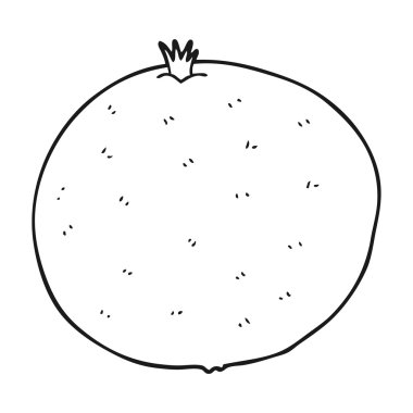 siyah beyaz çizgi film turuncu